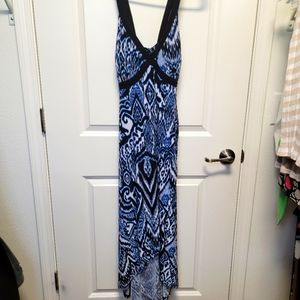 INC High Low Cross Backed Maxi Dress